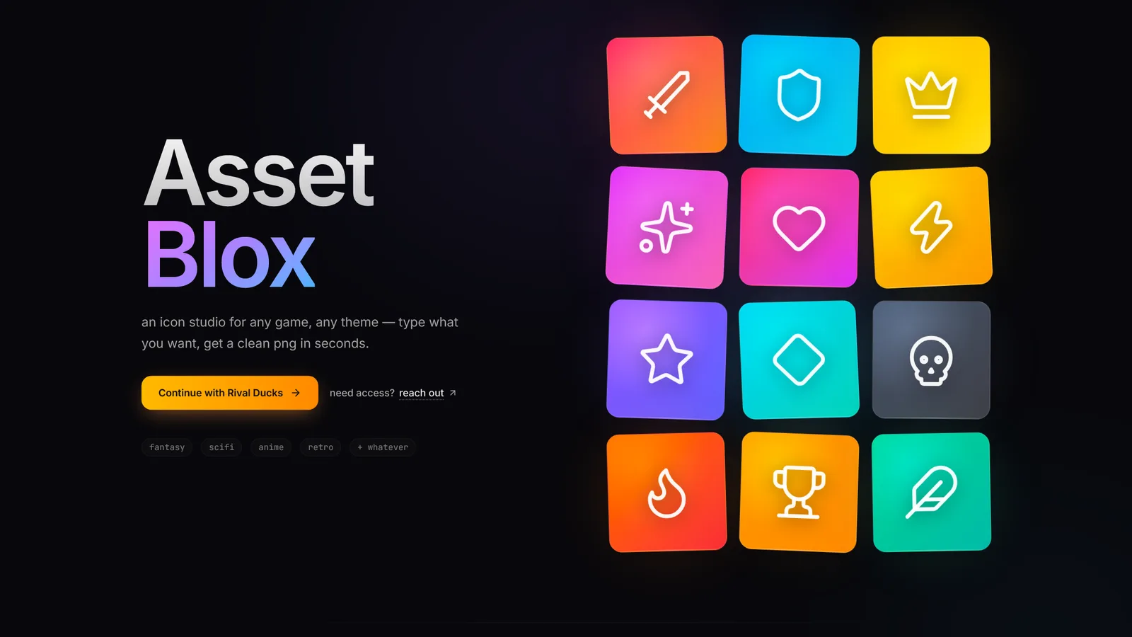 Asset Blox — the icon studio